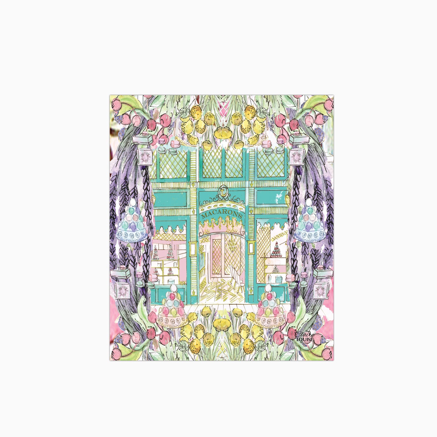 Laduree In Full Bloom Glass Kitchen Splashback