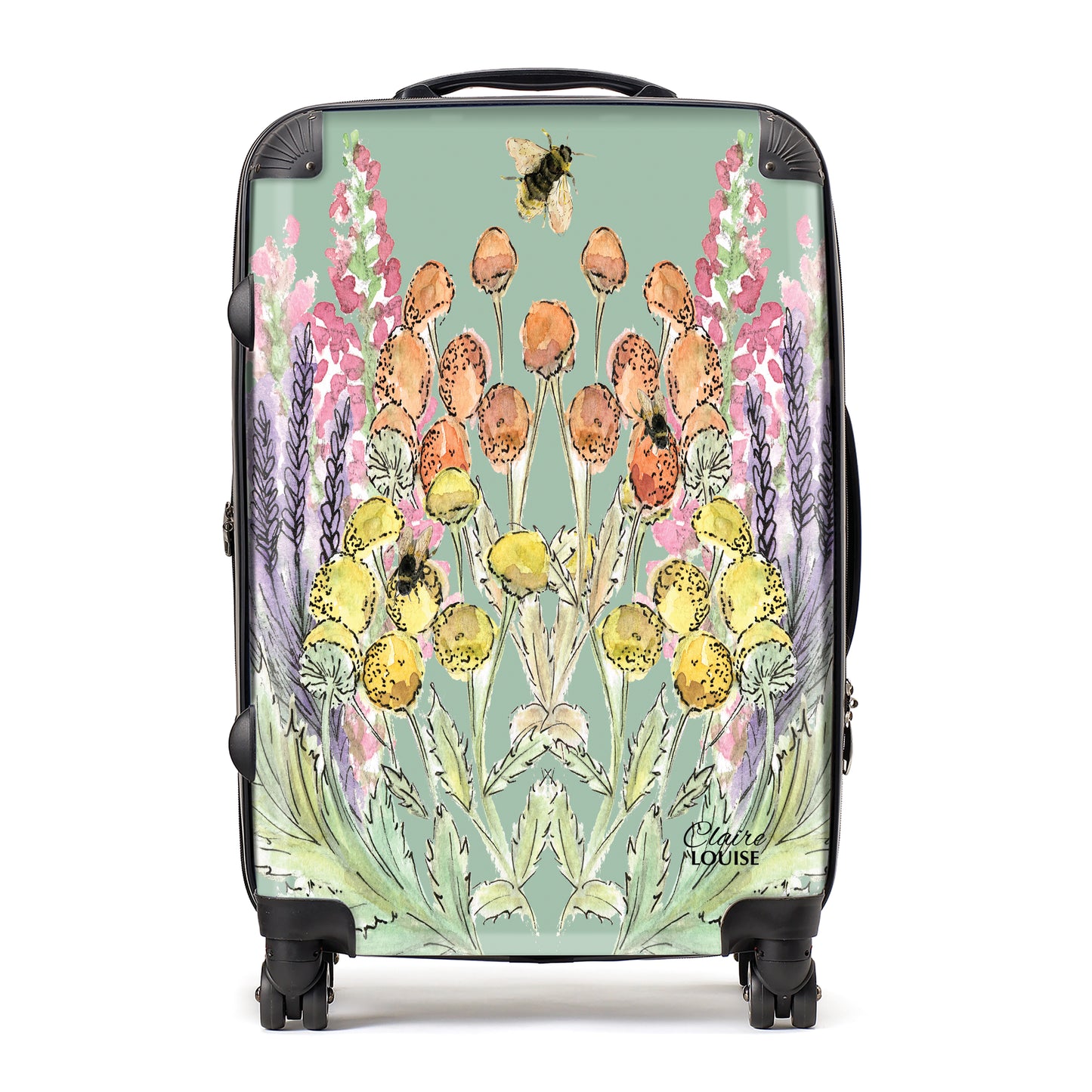 Sage Bloom Suitcase