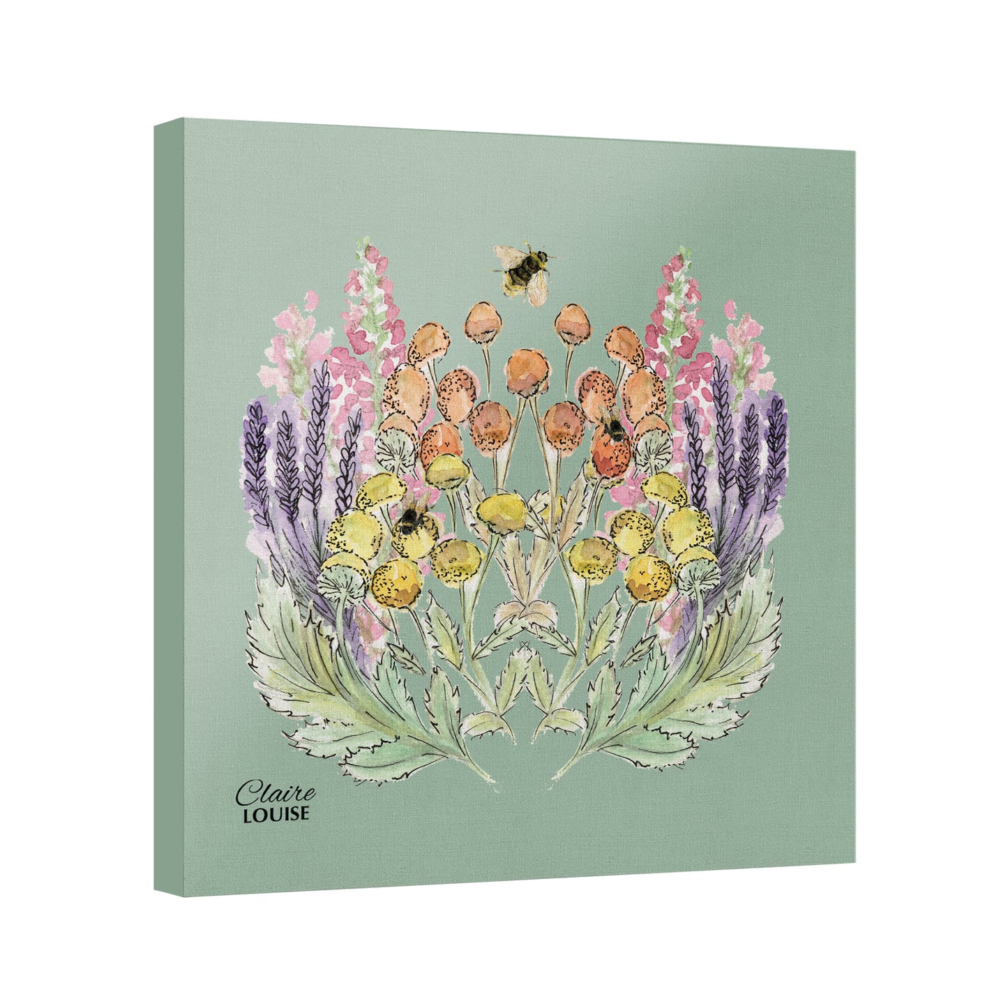 Sage Bloom Canvas Print