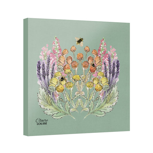 Sage Bloom Canvas Print