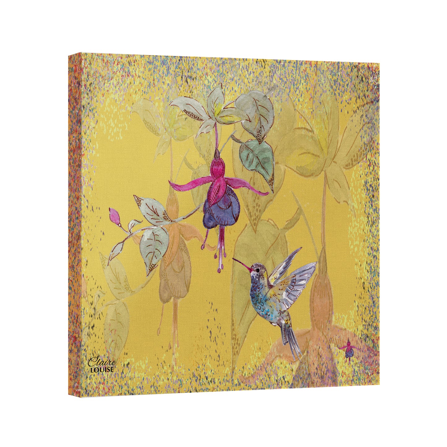 Powder Bloom Fuchsia Canvas Print