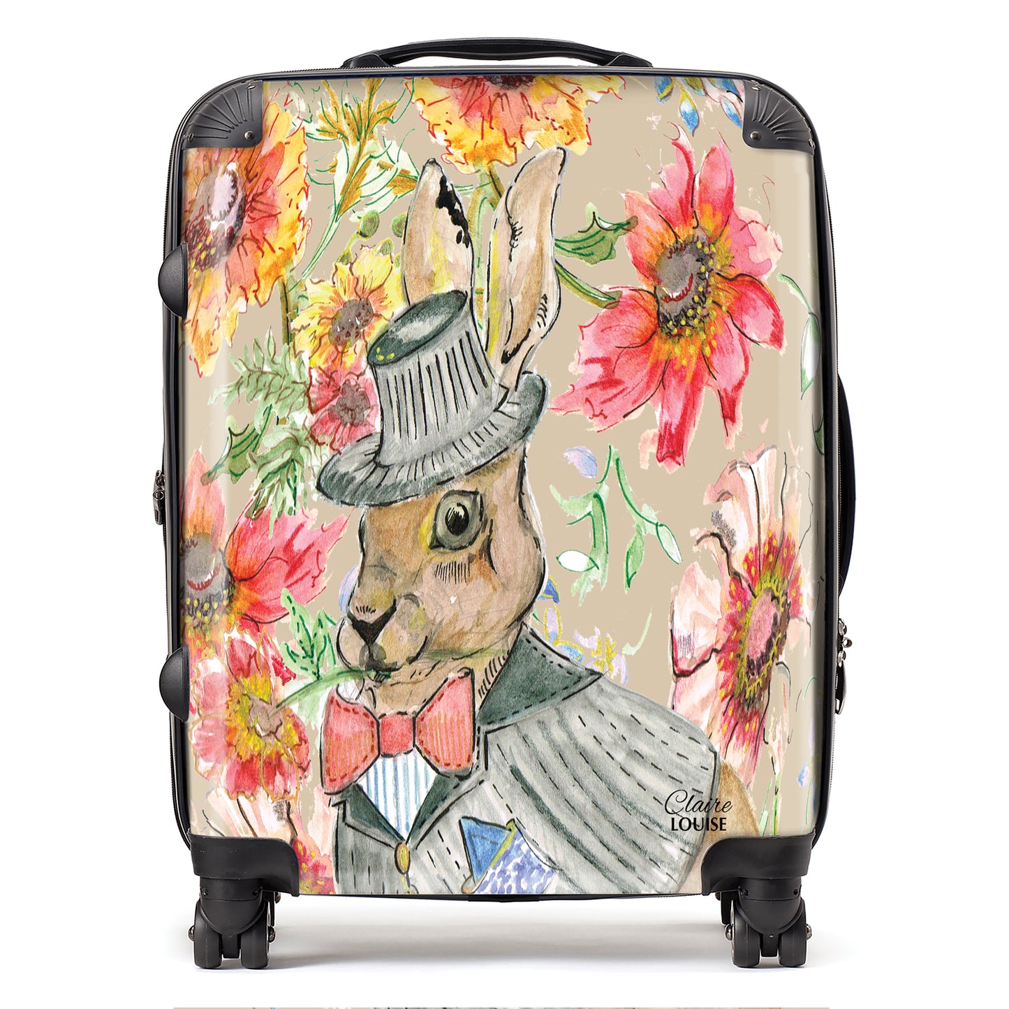 Cottage Floral Hare Suitcase