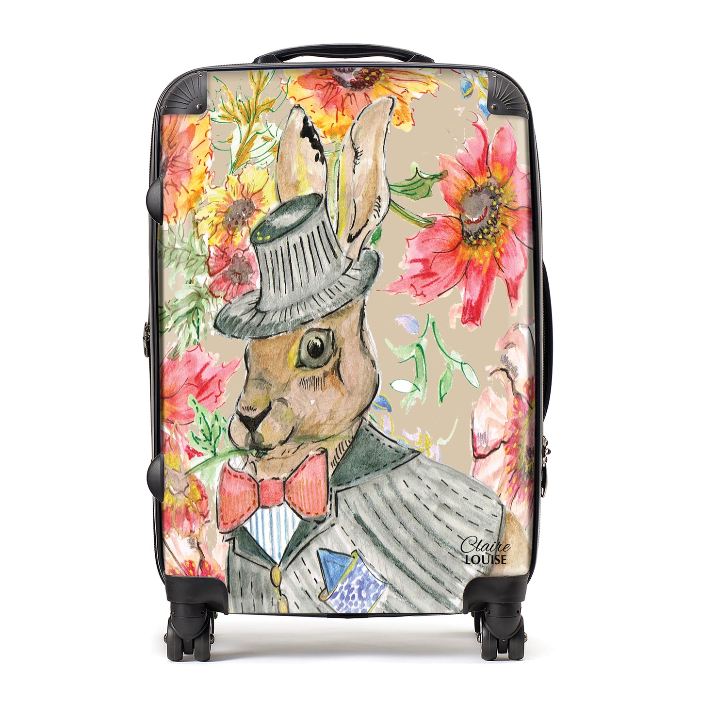 Cottage Floral Hare Suitcase