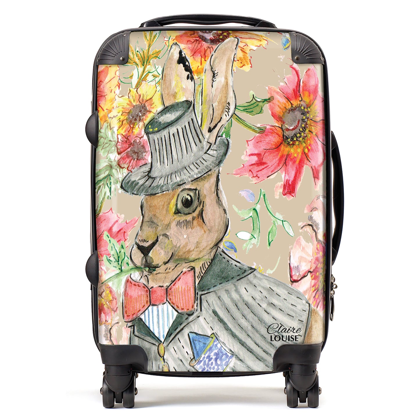 Cottage Floral Hare Suitcase