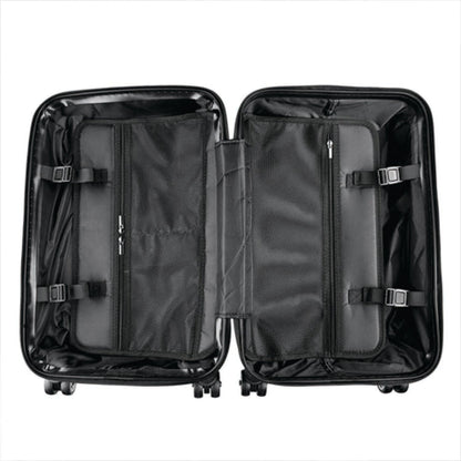 Black And White Abstract Pattern Suitcase