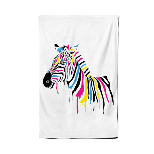 Multi Coloured Zebra Tea Towel