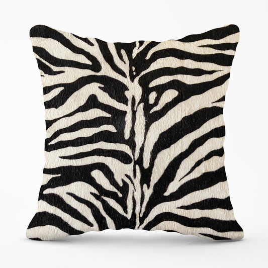 White Tiger Print Cushions