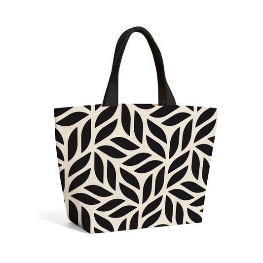 Modern Stylish Abstract Texture Beach Shopper Tote Bag