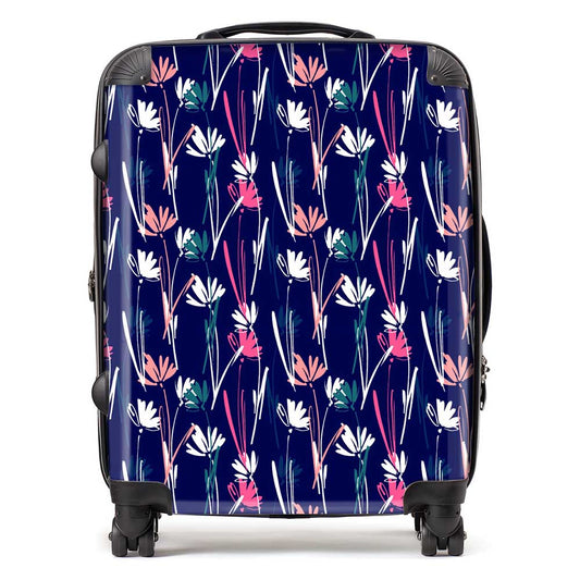 Hand Drawn Wild Flowers Suitcase