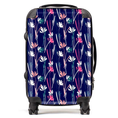 Hand Drawn Wild Flowers Suitcase