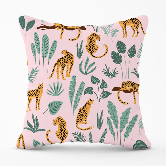 Hand Drawn Leopards Cushions