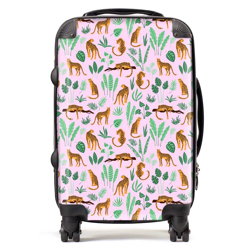 Hand Drawn Leopards Suitcase