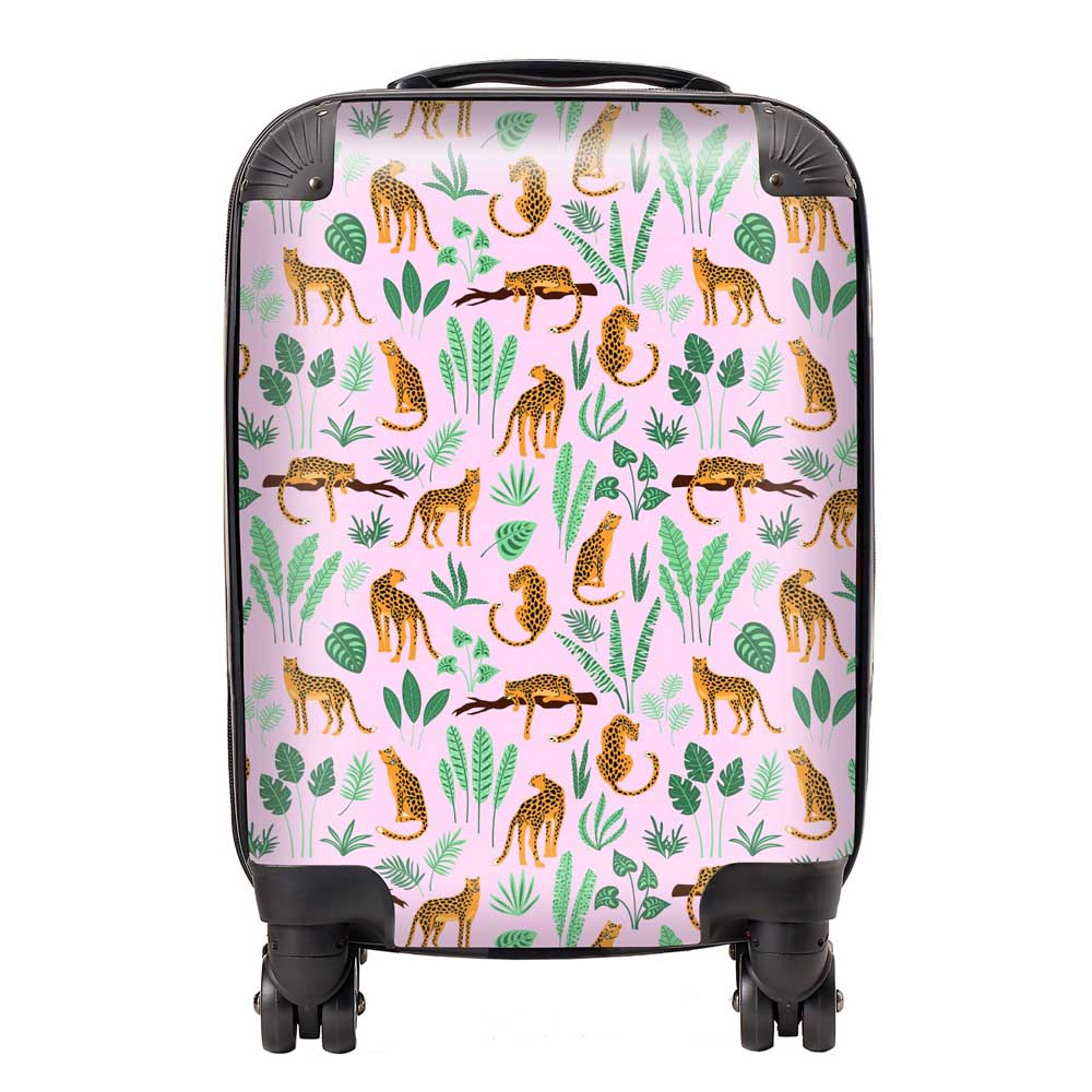 Hand Drawn Leopards Suitcase