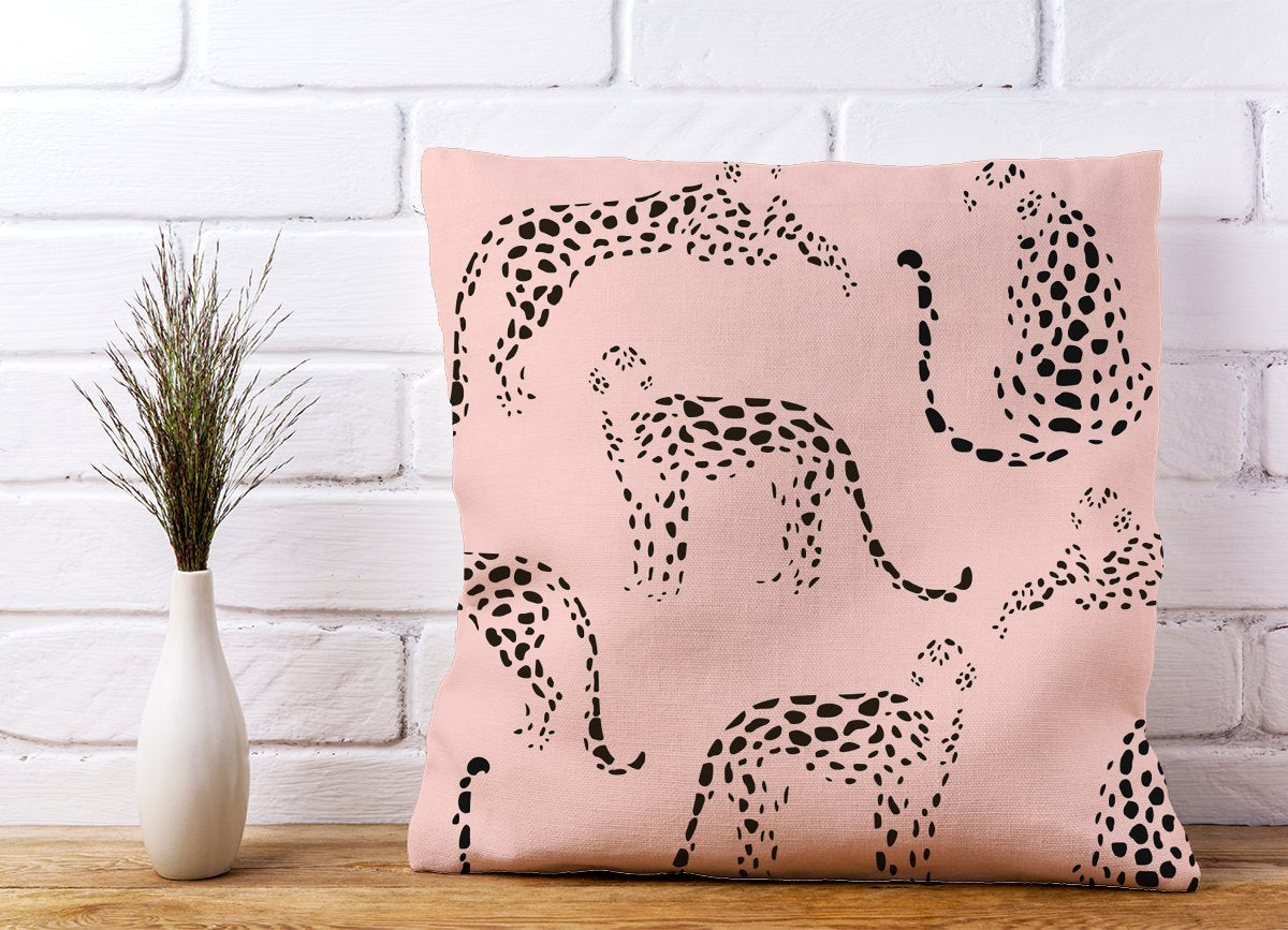 Abstract Leopard Pattern Cushions