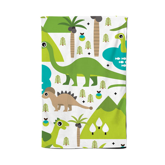 Baby Dinosaur Print Tea Towel