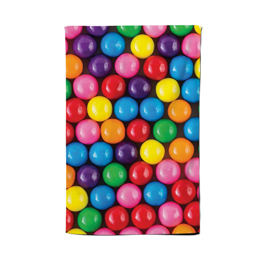 Brightly Colored Gum Balls Tea Towel