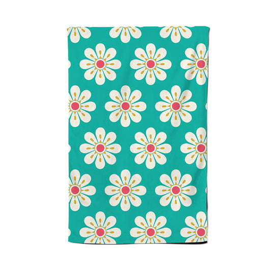 Daisy Pattern Tea Towel