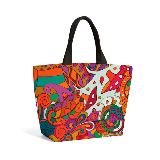 Mehndi Design Beach Shopper Tote Bag