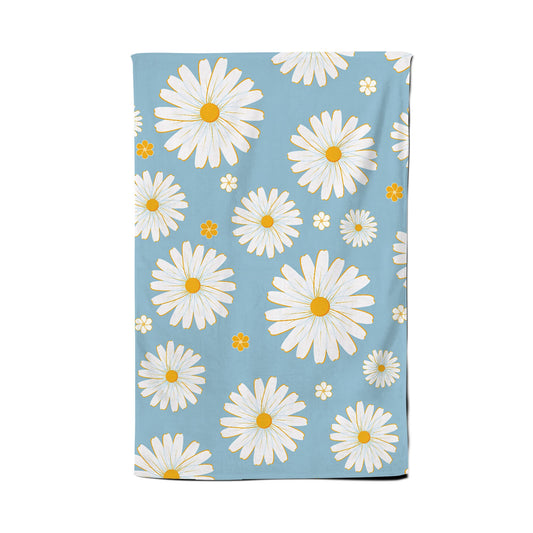 Summer Daisy Pattern Tea Towel