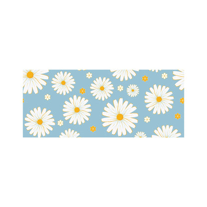 Summer Daisy Pattern Glass Bathroom Splashback