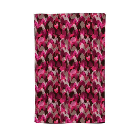 Modern Pink Animal Print Tea Towel