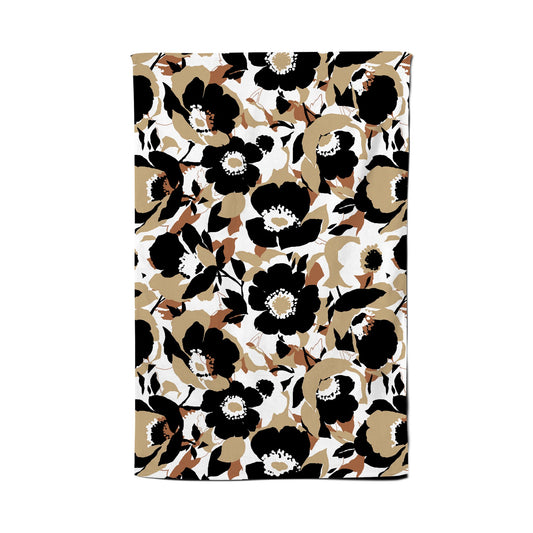 Modern Flower Pattern Tea Towel