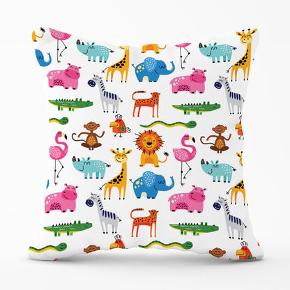 Hand Drawn Cartoon Animals Cushions