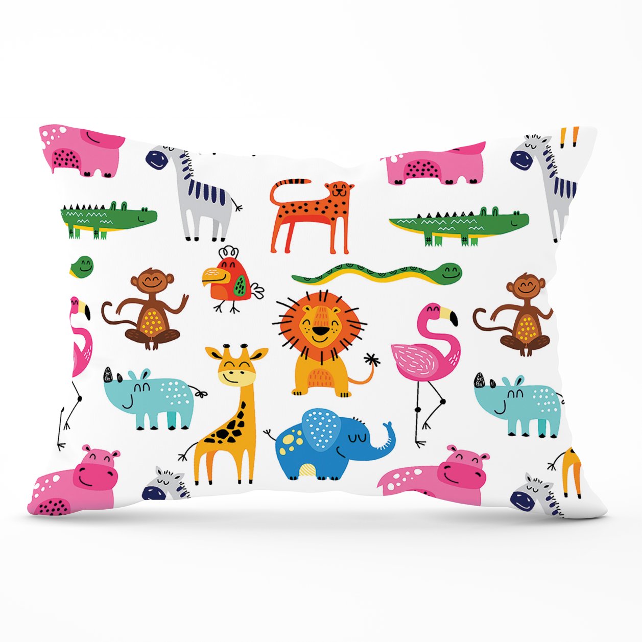 Hand Drawn Cartoon Animals Cushions