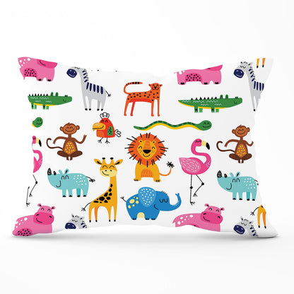 Hand Drawn Cartoon Animals Cushions