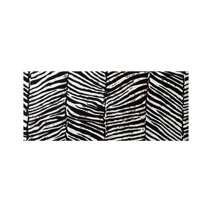 Zebra Pattern Glass Bathroom Splashback