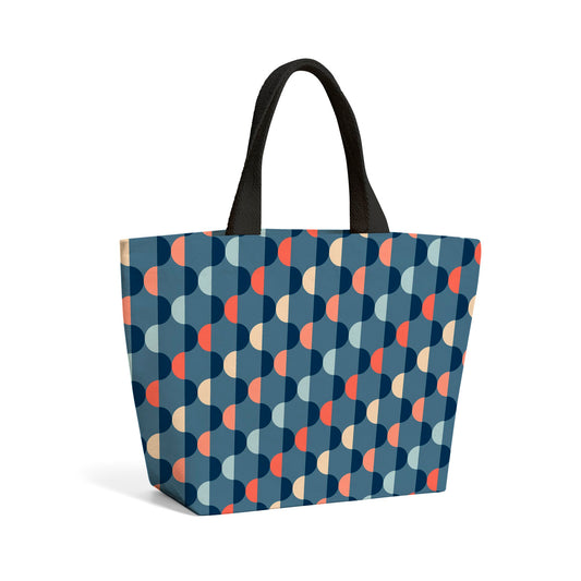 Geometric Pattern Beach Shopper Tote Bag