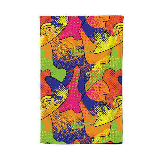 Bright Abstract Pattern Tea Towel