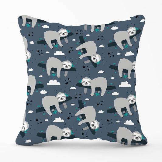 Sleeping Sloth Pattern Cushions