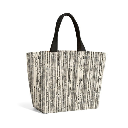 Washed Out Canvas Pattern Beach Shopper Tote Bag