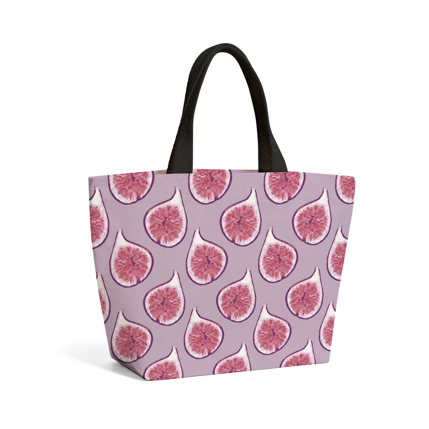 Modern Fig Pattern Beach Shopper Tote Bag