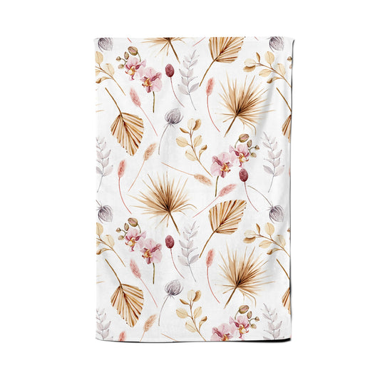 Watercolour Orchids Tea Towel