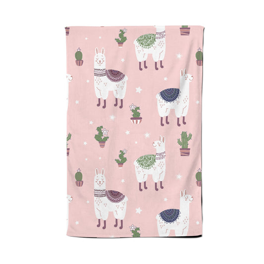 Happy Lama Tea Towel