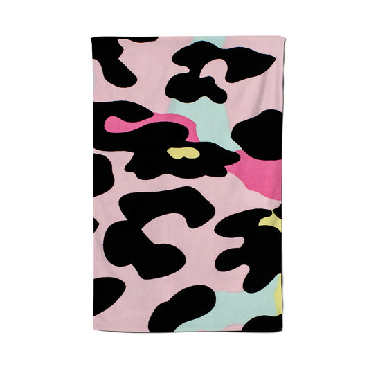 Colourful Leopard Print Tea Towel