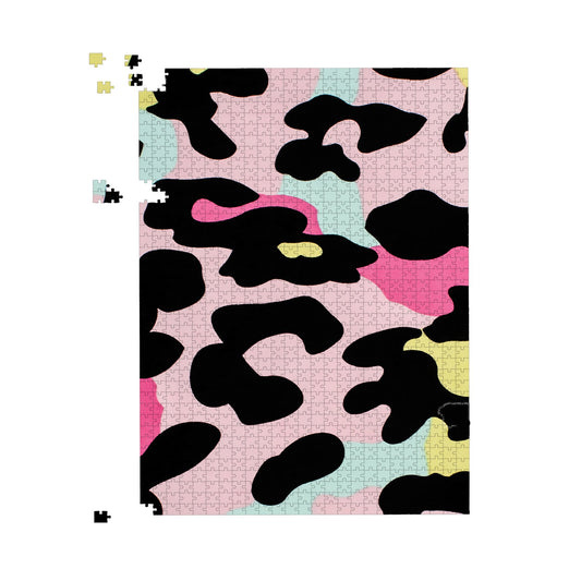 Colourful Leopard Print Jigsaw Puzzle