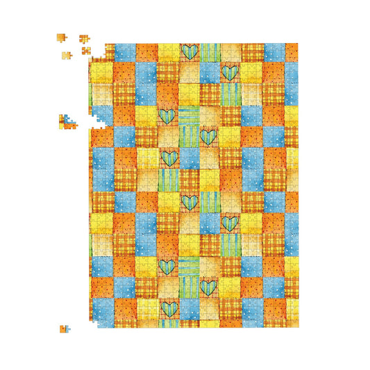 Baby Watercolour Blanket Pattern Jigsaw Puzzle