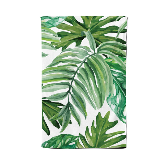 Exotic Rainforest Leaves Tea Towel