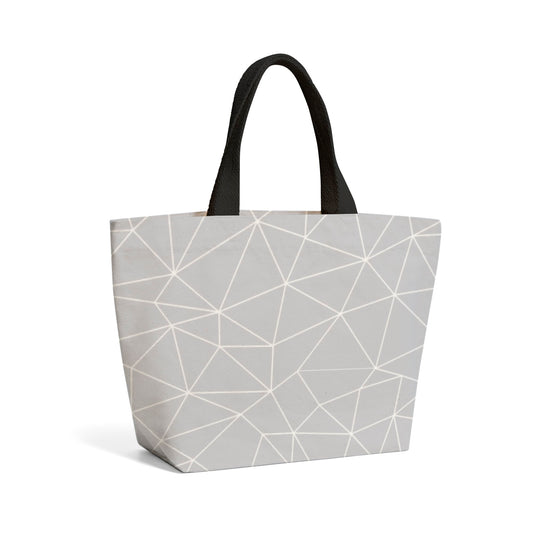 Geometric Triangle Pattern Beach Shopper Tote Bag