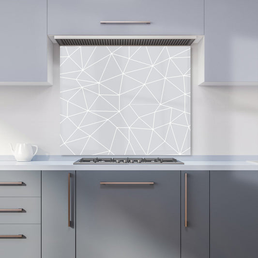 Geometric Triangle Pattern Kitchen Splashback