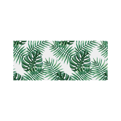 Watercolour Tropical Leaves Glass Bathroom Splashback