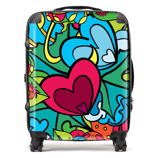 Hippie Psychedelic Pattern Suitcase