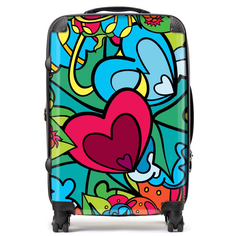 Hippie Psychedelic Pattern Suitcase