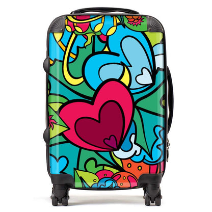 Hippie Psychedelic Pattern Suitcase