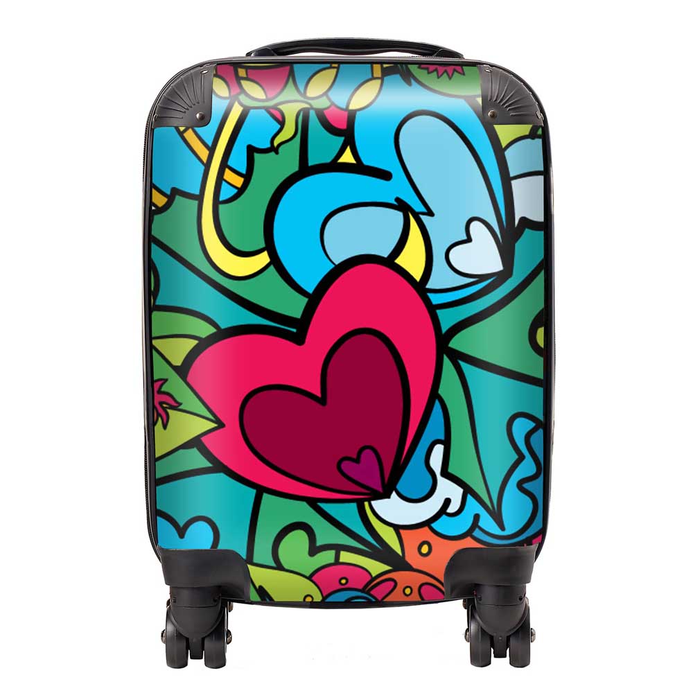 Hippie Psychedelic Pattern Suitcase