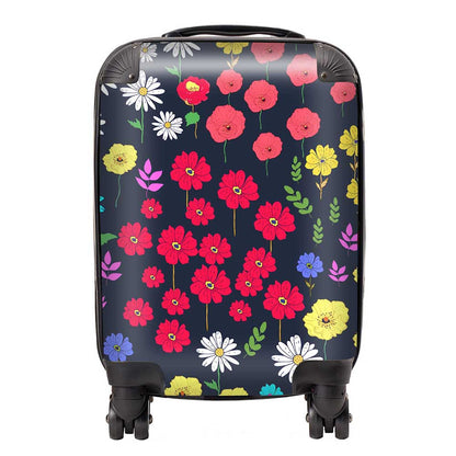 Multicoloured Flower Pattern Suitcase