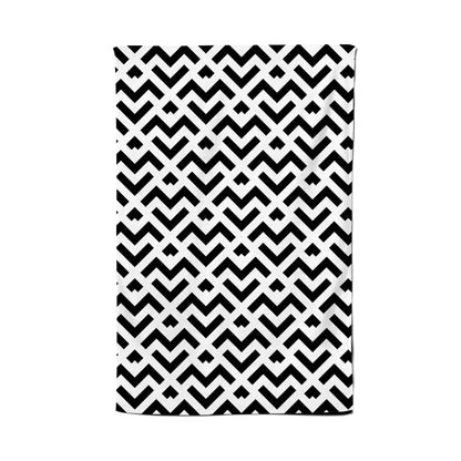 Black And White Abstract Pattern Tea Towel